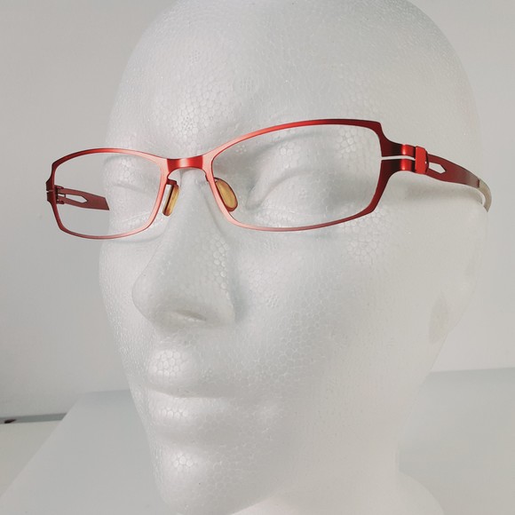 Kato Masaki Kmj-117j-102 Boundless Eyeglasses Ultra Light Red 52-18-135 - Picture 4 of 11